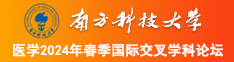 狠狠操我南方科技大学医学2024年春季国际交叉学科论坛